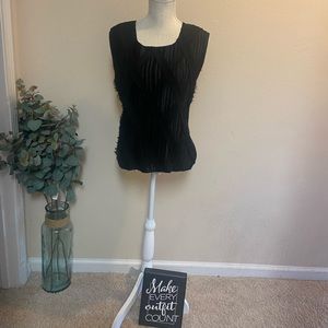 Dressbarn Blouse Black Size 14/16 Polyester